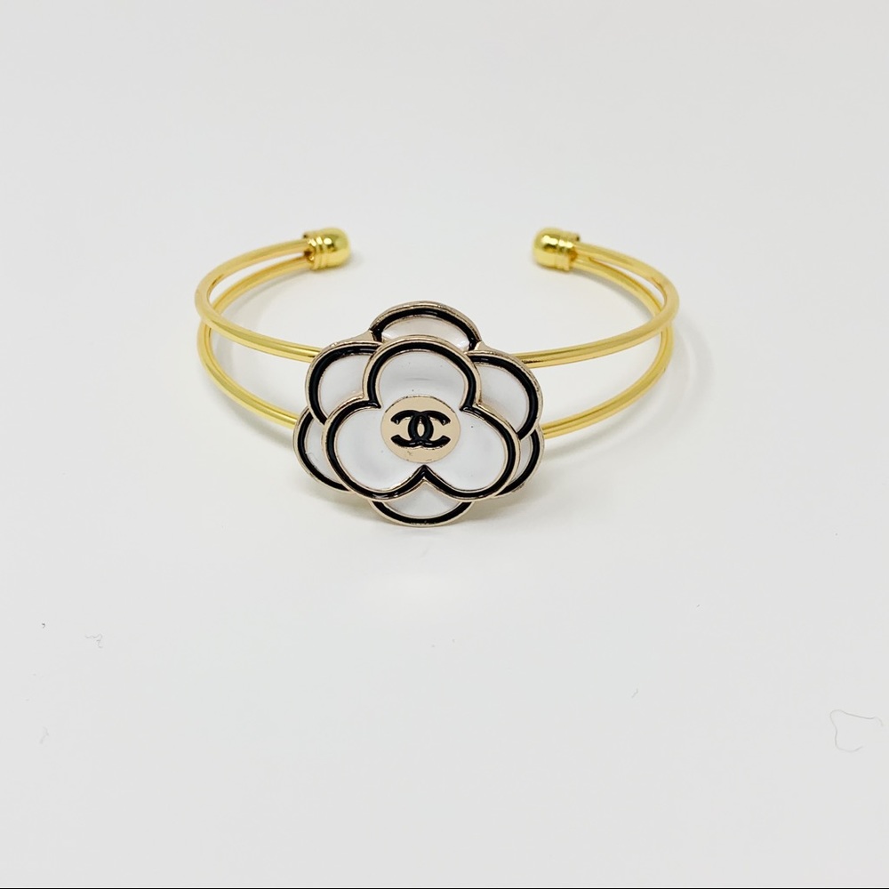 Repurposed Chanel button bracelet